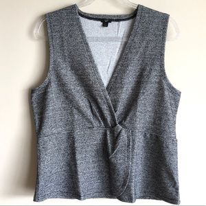 J CREW 365 Bouclé Twist Sleeveless Peplum Top NEW
